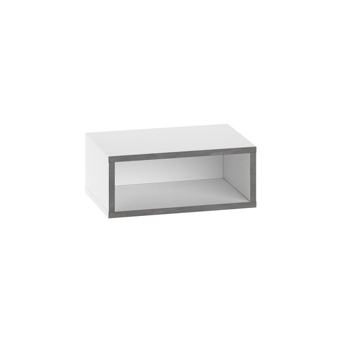 Hanah Home Brik Mesita de noche Blanca y Gris Retro con LED Hanah Home Brik Mesita de noche Blanca y Gris Retro con LED